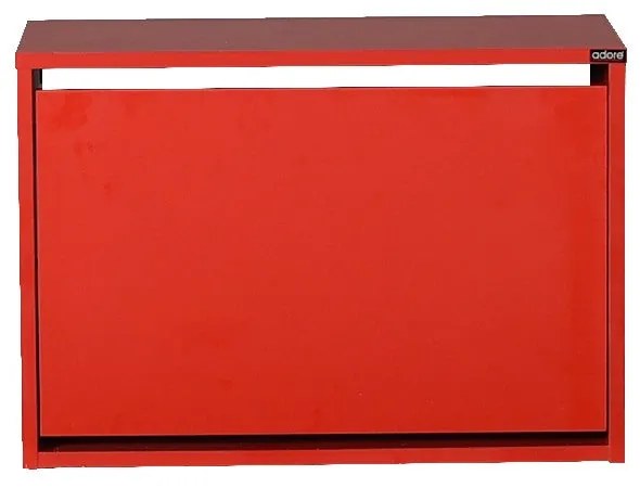 Sapateira "Harmony" - 60 x 42 x 30 cm - Vermelho - Design Moderno