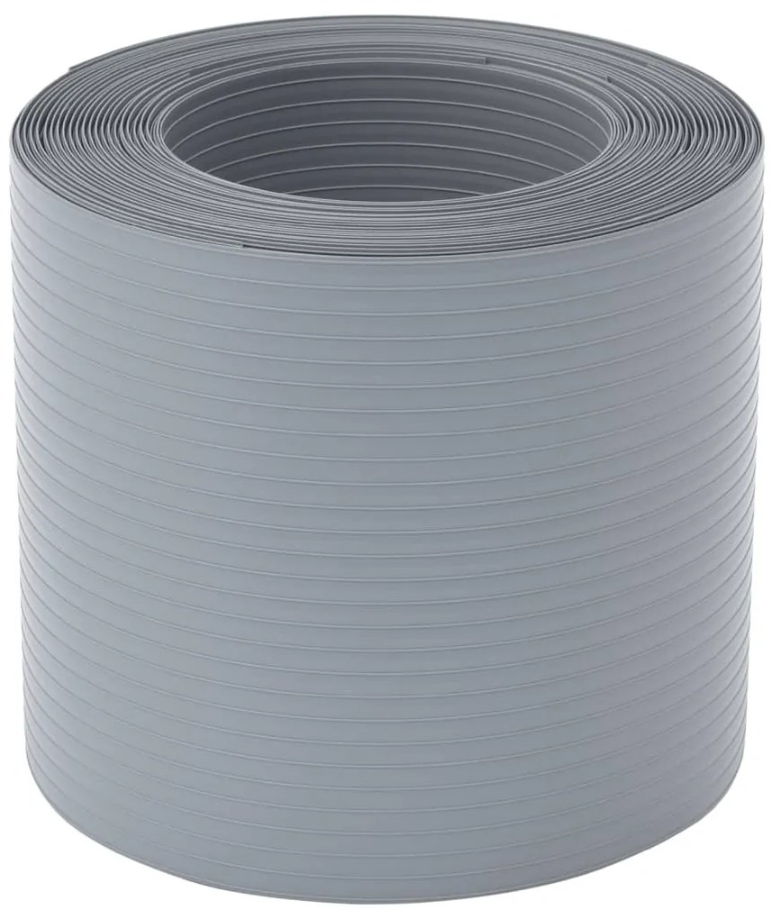 Telas privacidade p/ jardim 10 pcs 252,5x19 cm PVC cinzento