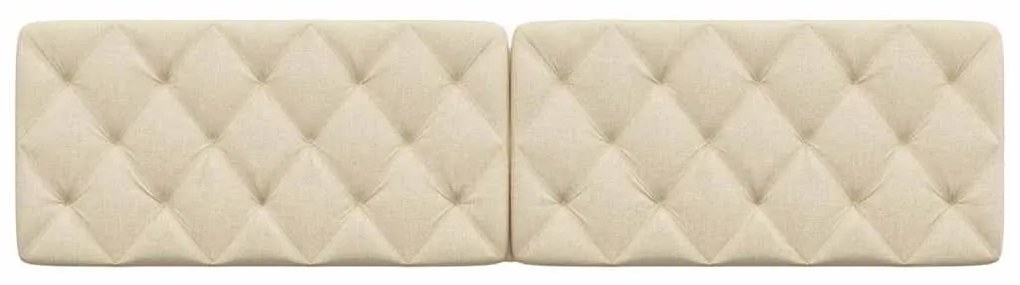 Almofadão de cabeceira 200 cm tecido creme