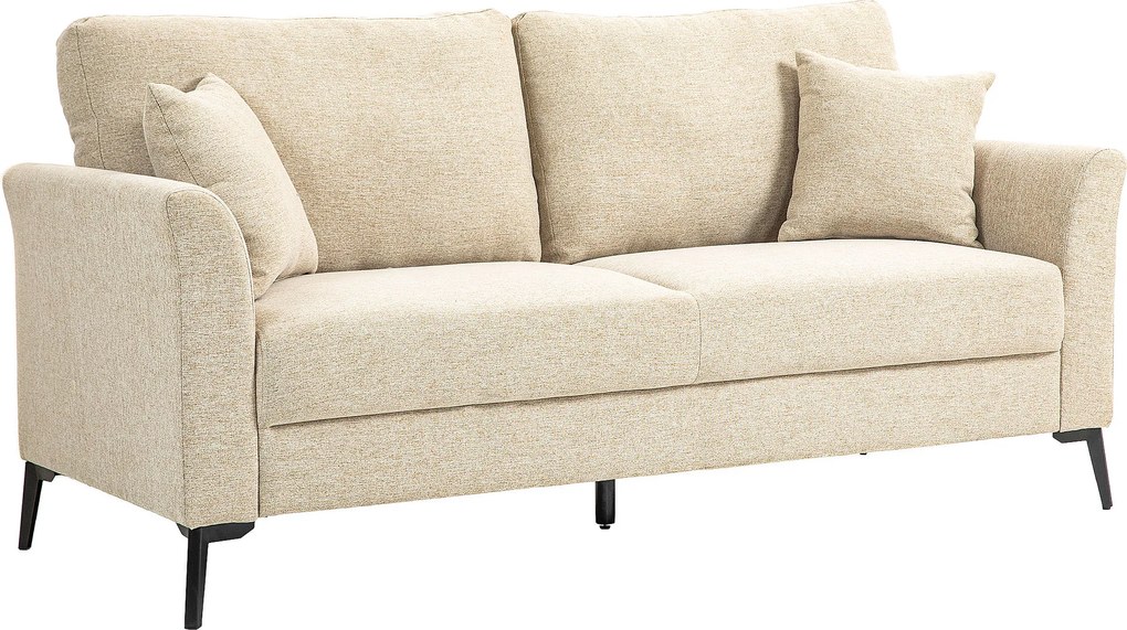 HOMCOM Sofá 2 lugares com aparência de linho, acolchoamento espesso, até 360 kg, 179 x 80 x 89 cm, Bege | Aosom Portugal
