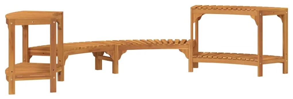 Surround para Hidromassagem Semicircular 252x111.5x55.5 cm Madeira Mac