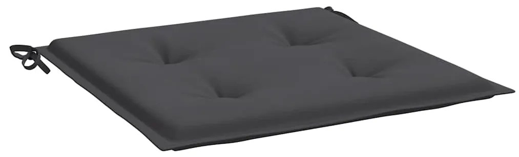 Almofadões p/ cadeiras de jardim 4 pcs tecido oxford antracite
