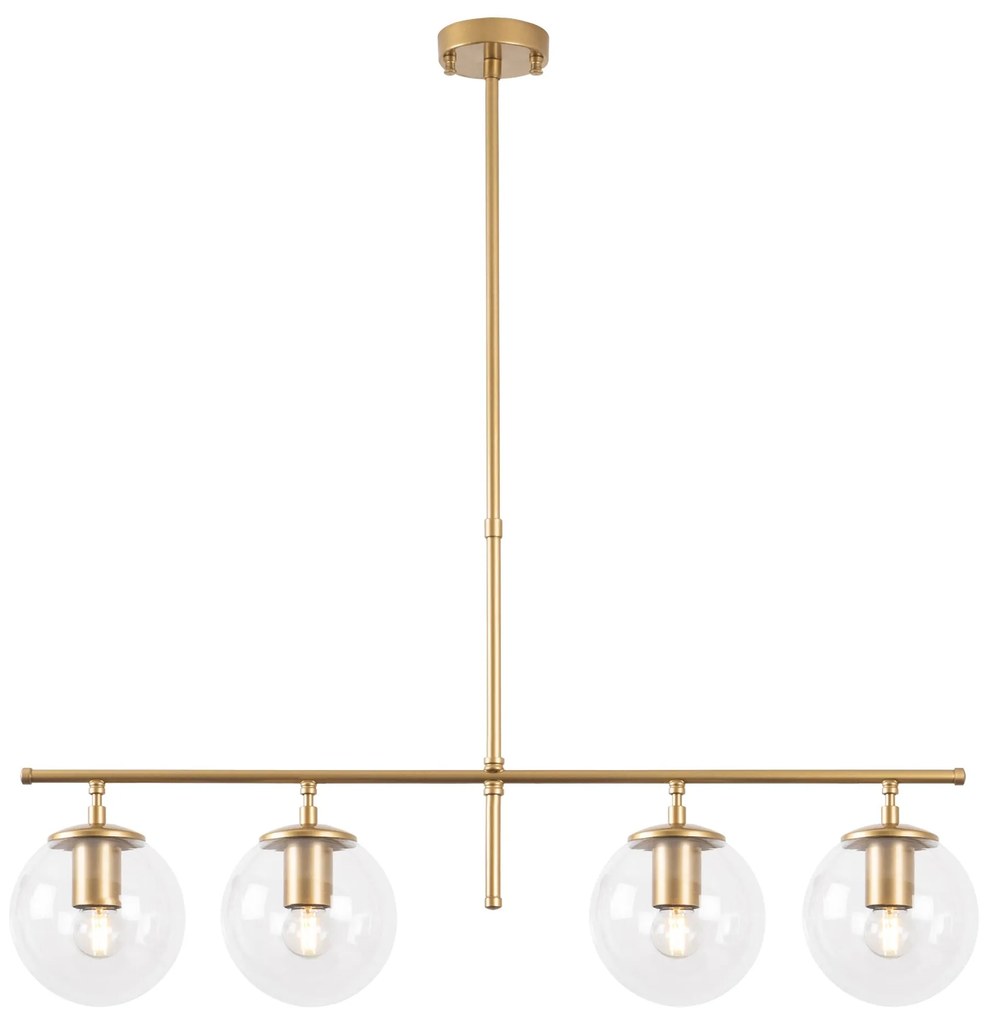 Candeeiro de Teto Roe – Dourado Brilhante – 81 x 15 x 36-76 cm