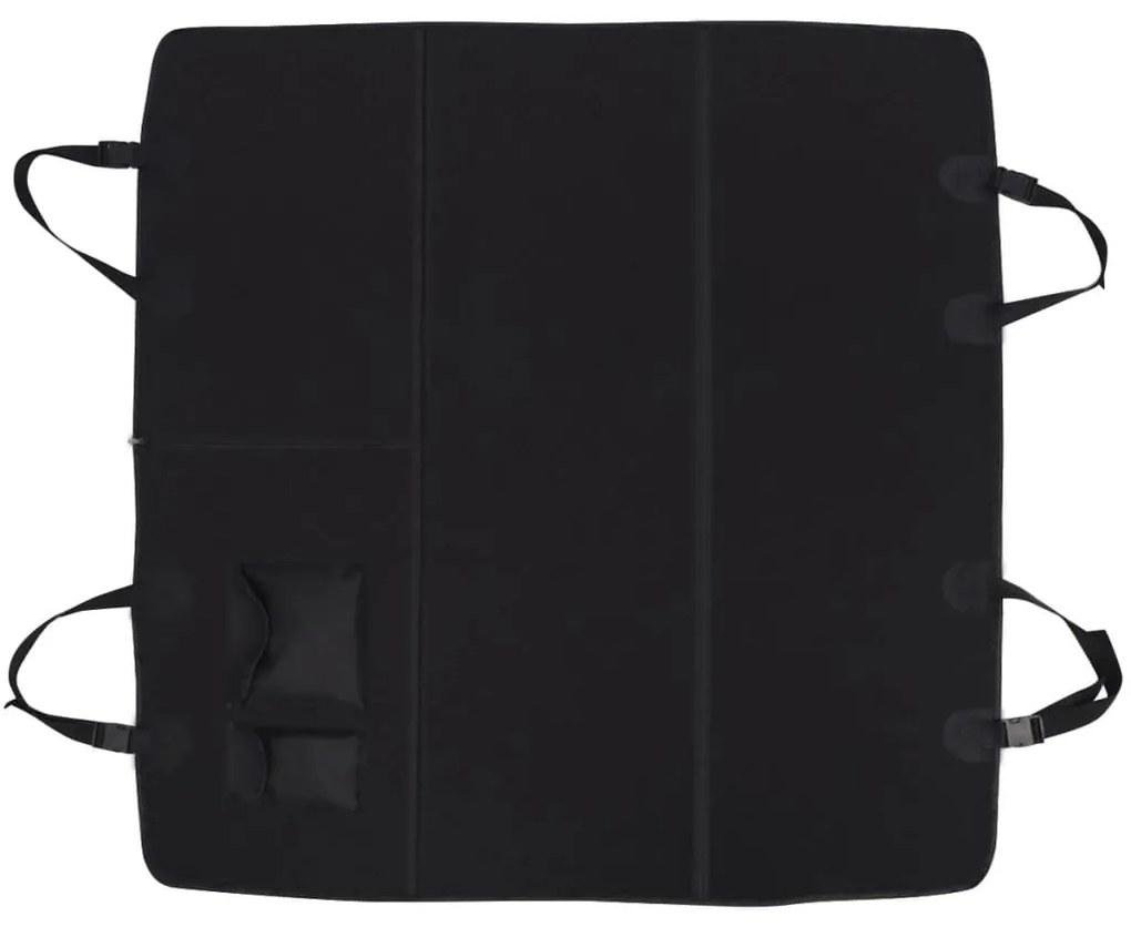 Capa de assento traseiro de carro para animais 148x142 cm preto
