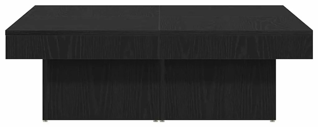 Mesa de Centro vidaXL Preta em Carvalho de 90x90x28 cm de Madeira de E