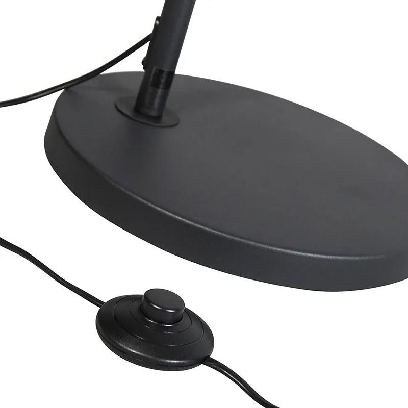 LED Candeeiro de arco inteligente moderno preto incl. Wifi A60 - Arc Basic Moderno