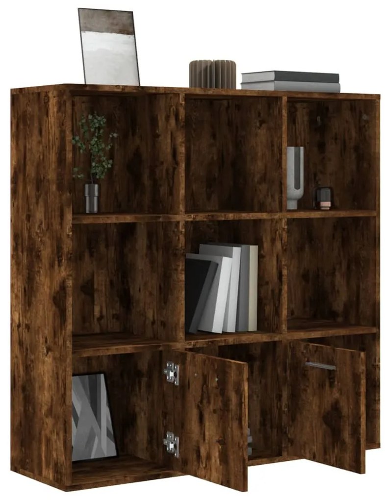 Estante 98x30x98 cm cor carvalho fumado