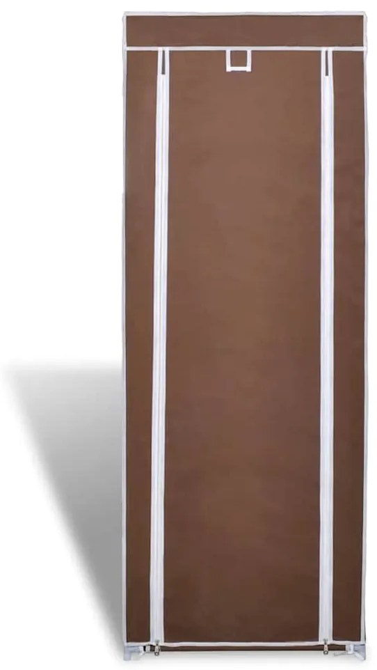 Sapateira com tampa 57 x 29 x 162 cm Castanho