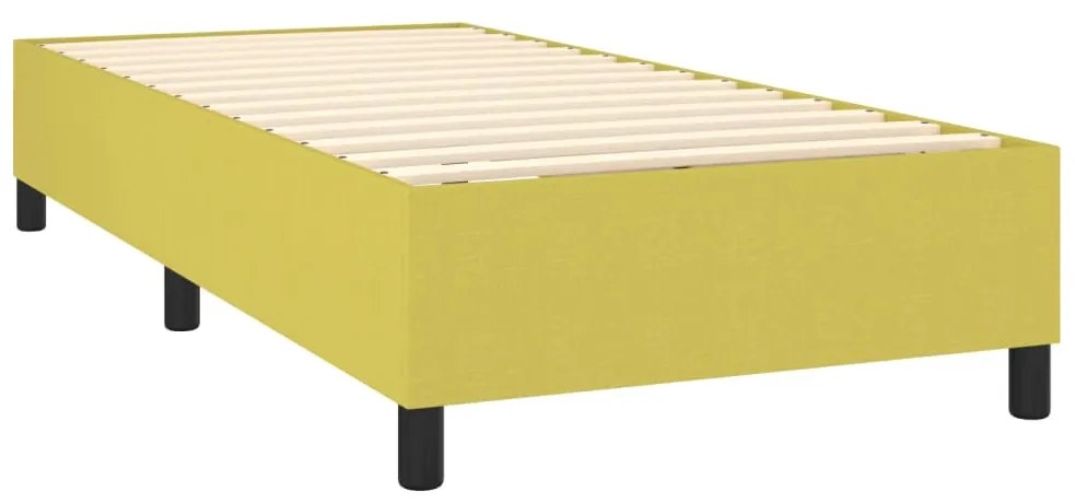 Estrutura de cama 90x190 cm tecido verde
