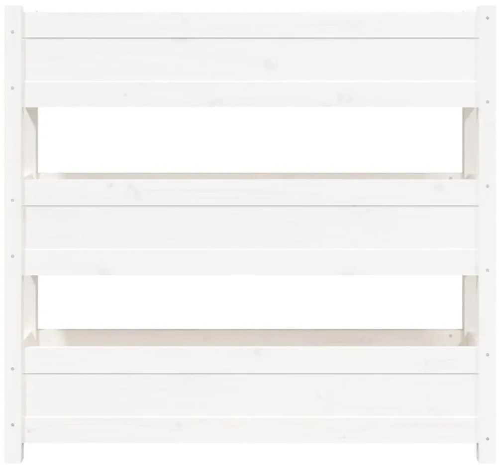 Vaso/floreira 112x25x104,5 cm madeira de pinho maciça branco