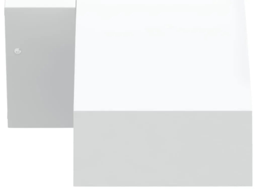 Candeeiros parede LED p/ exterior 2 pcs alumínio fundido branco