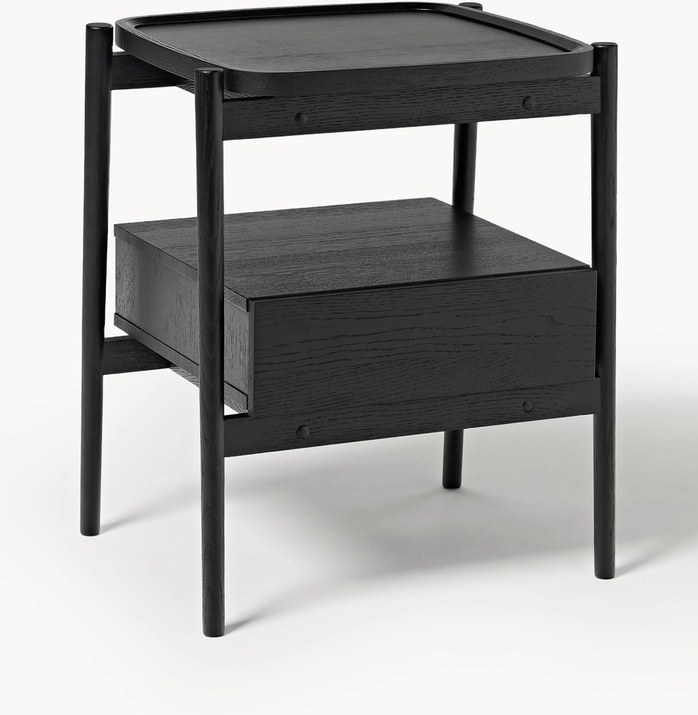 Mesa de cabeceira de madeira Libby