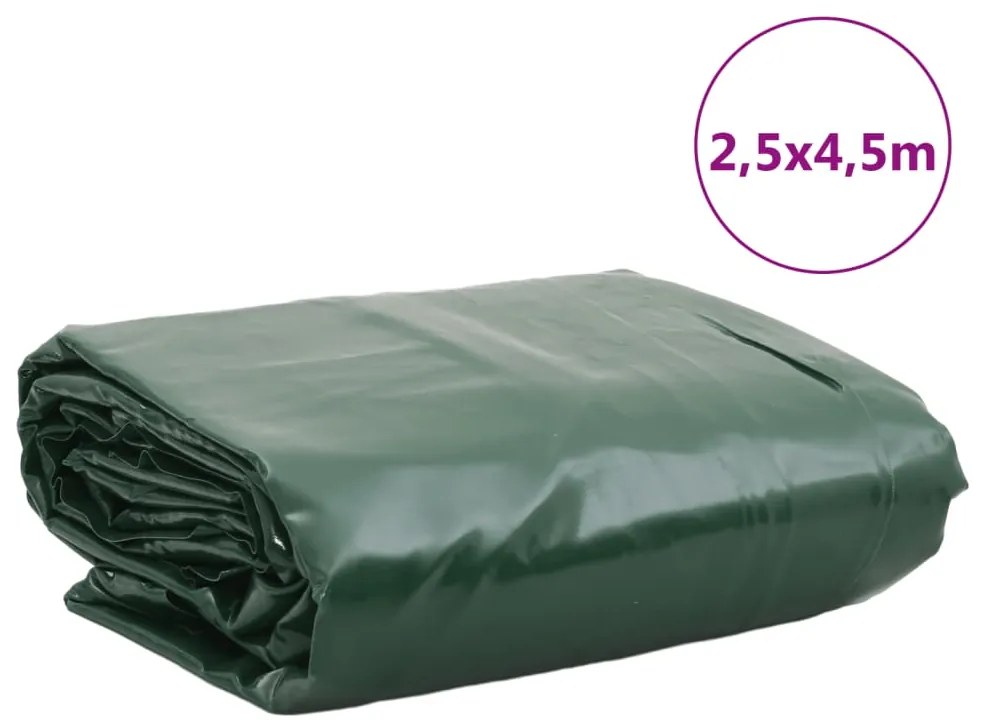 Lona 2,5x4,5 m 650 g/m² verde