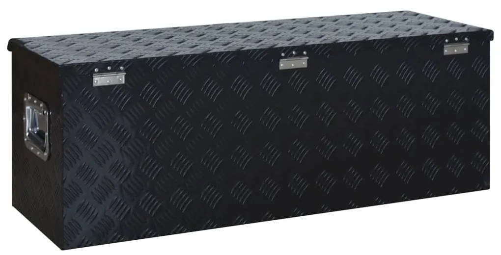 Caixa de alumínio 1085x370x400 mm preto