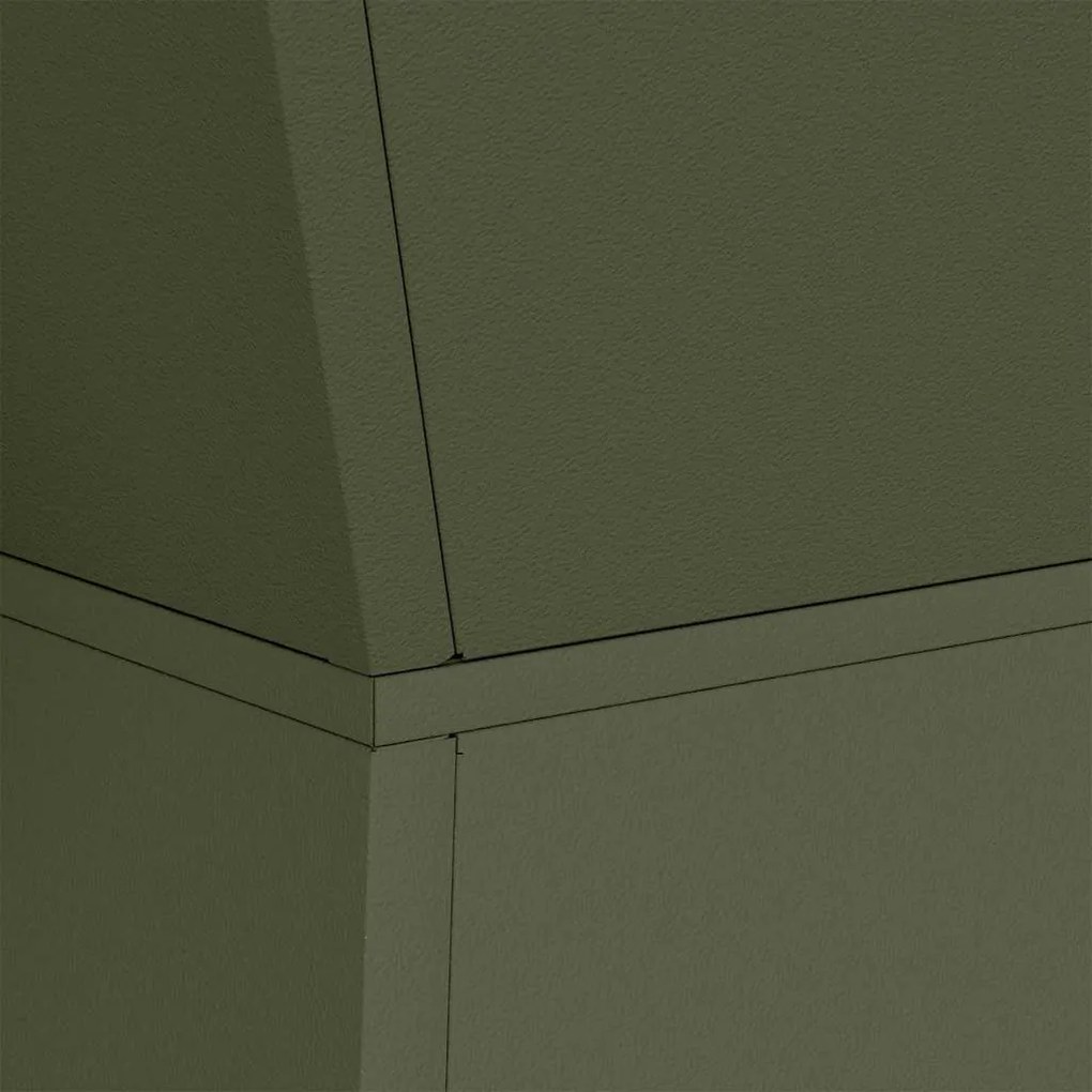 Conjunto de Suporte para Plantas Verde Azeitona Metal
