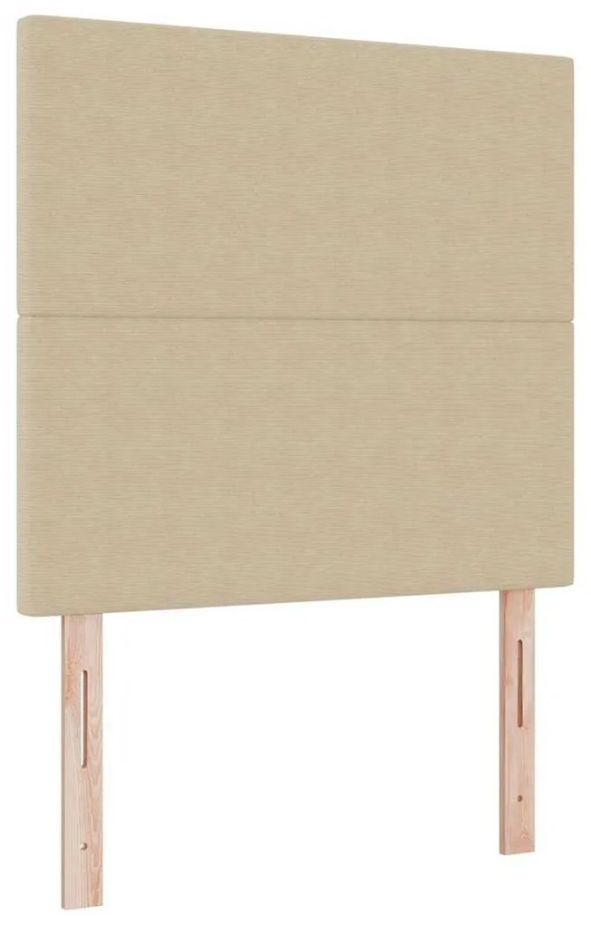 Cama Box com Colchão e Luz LED Verde Cinza 90x200 cm Tecido de Cordudo