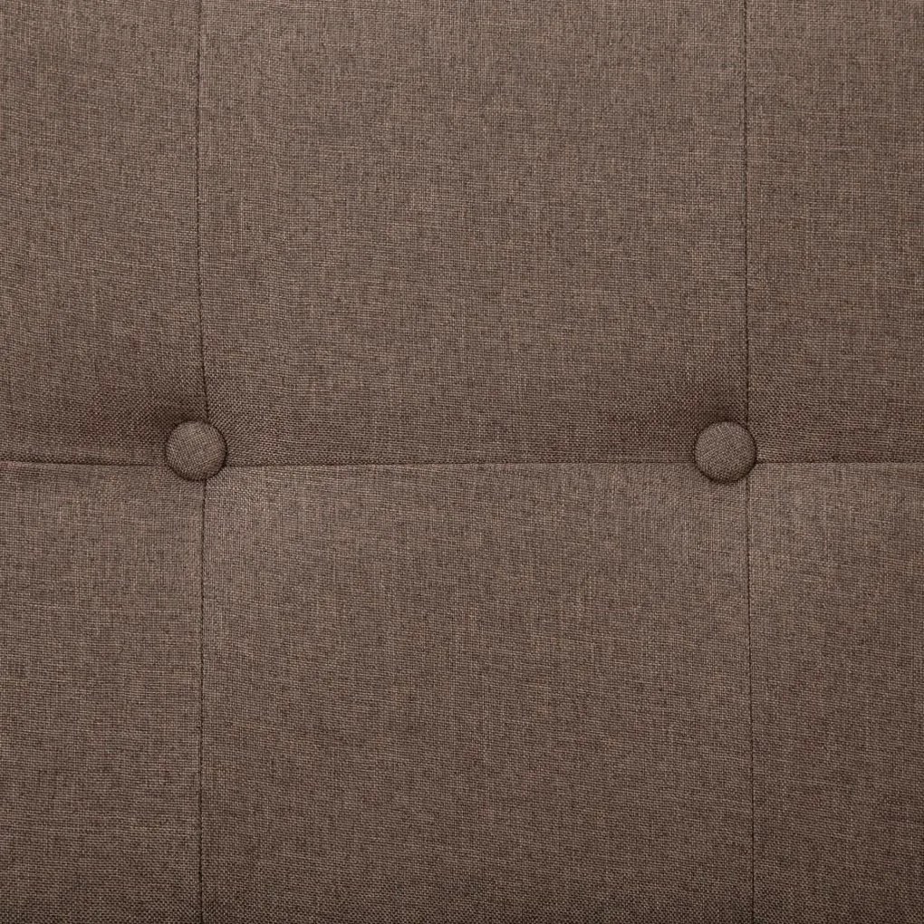 Sofá-Cama Luppin em Tecido - Castanho - Design Moderno