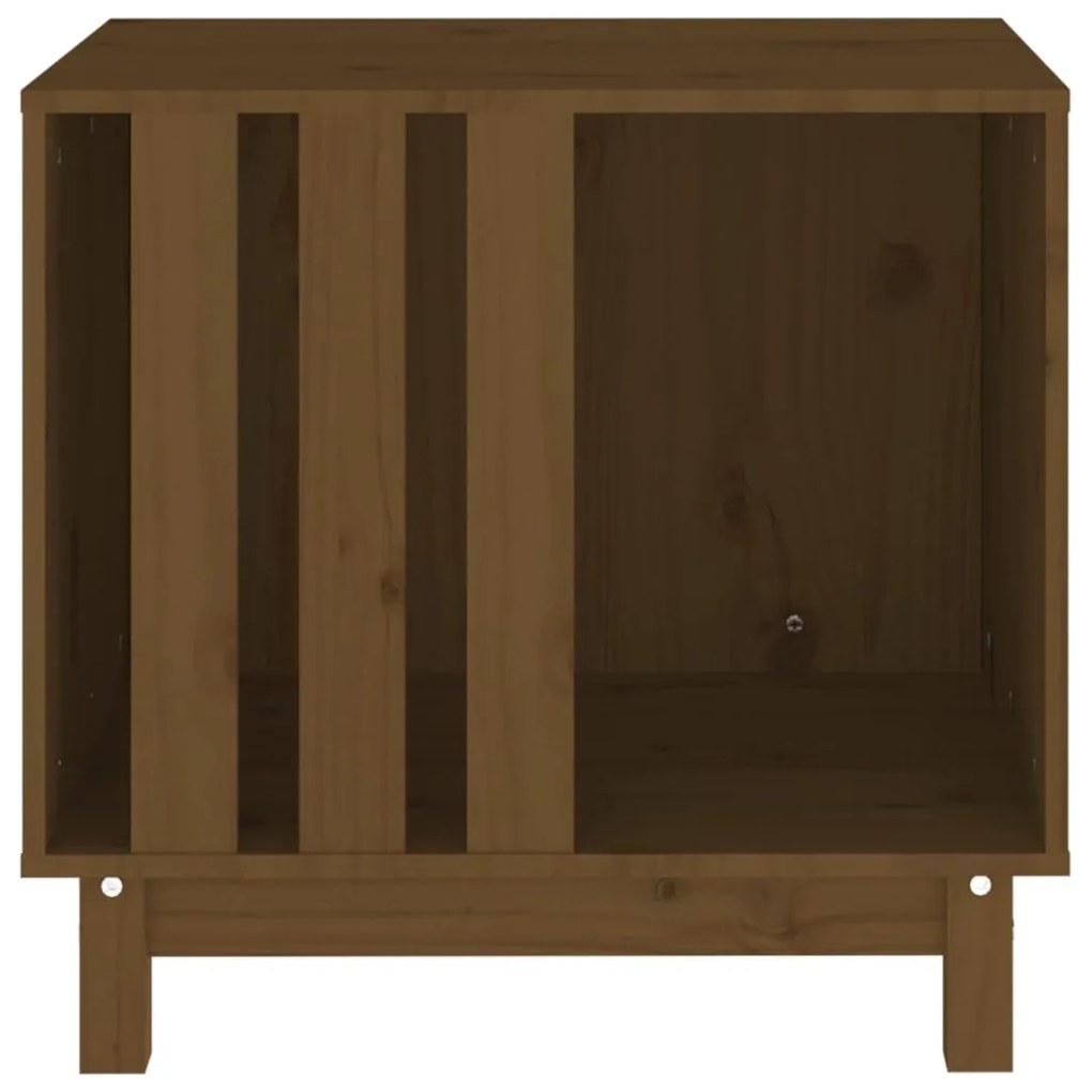 Casota para cães 60x45x57 cm pinho maciço castanho mel