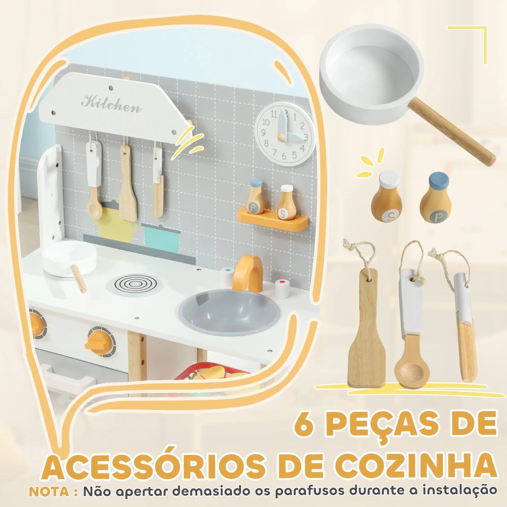 AIYAPLAY Cozinha de Brinquedo para Crianças acima de 3 Anos Cozinha In