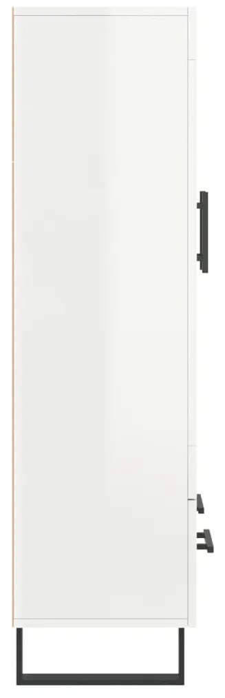 Aparador alto 69,5x31x115 cm derivados madeira branco brilhante