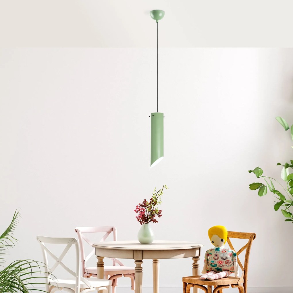 Candeeiro de Teto Kesıkboru – Mint – Ø8 h:28 cm