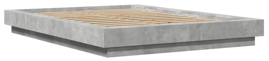 Estrutura de cama 120x200 cm derivados de madeira cinza cimento