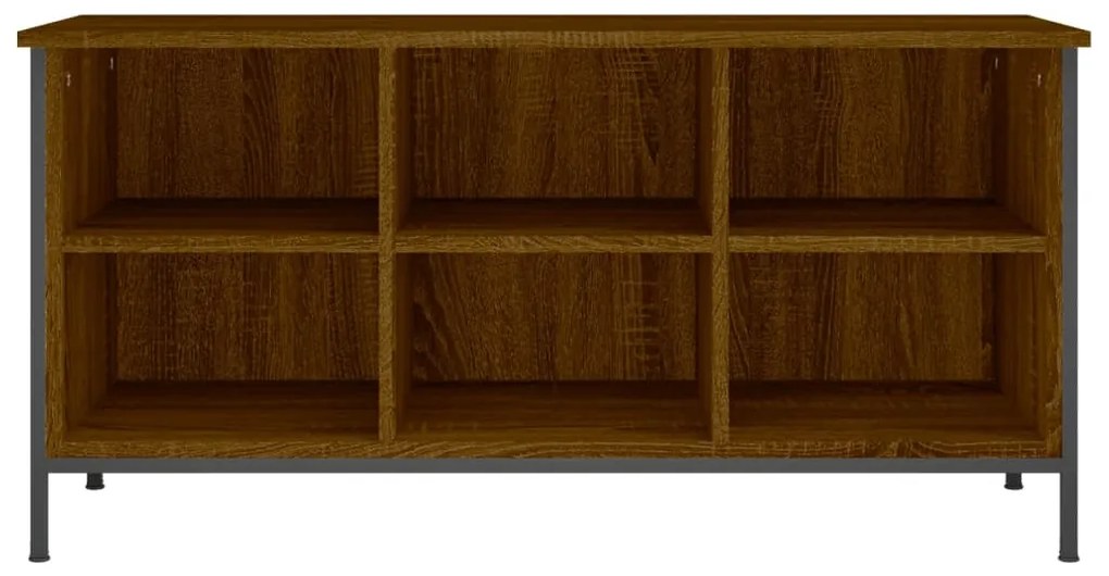 Sapateira 100x35x50 cm derivados de madeira carvalho castanho