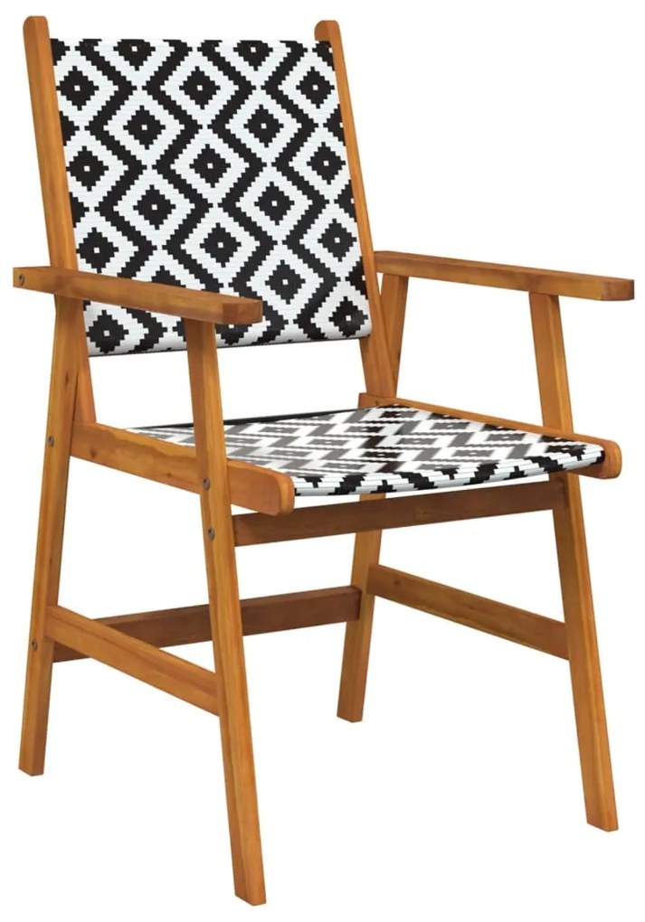 Conjunto de jantar p/ jardim 5 pcs madeira de acácia maciça