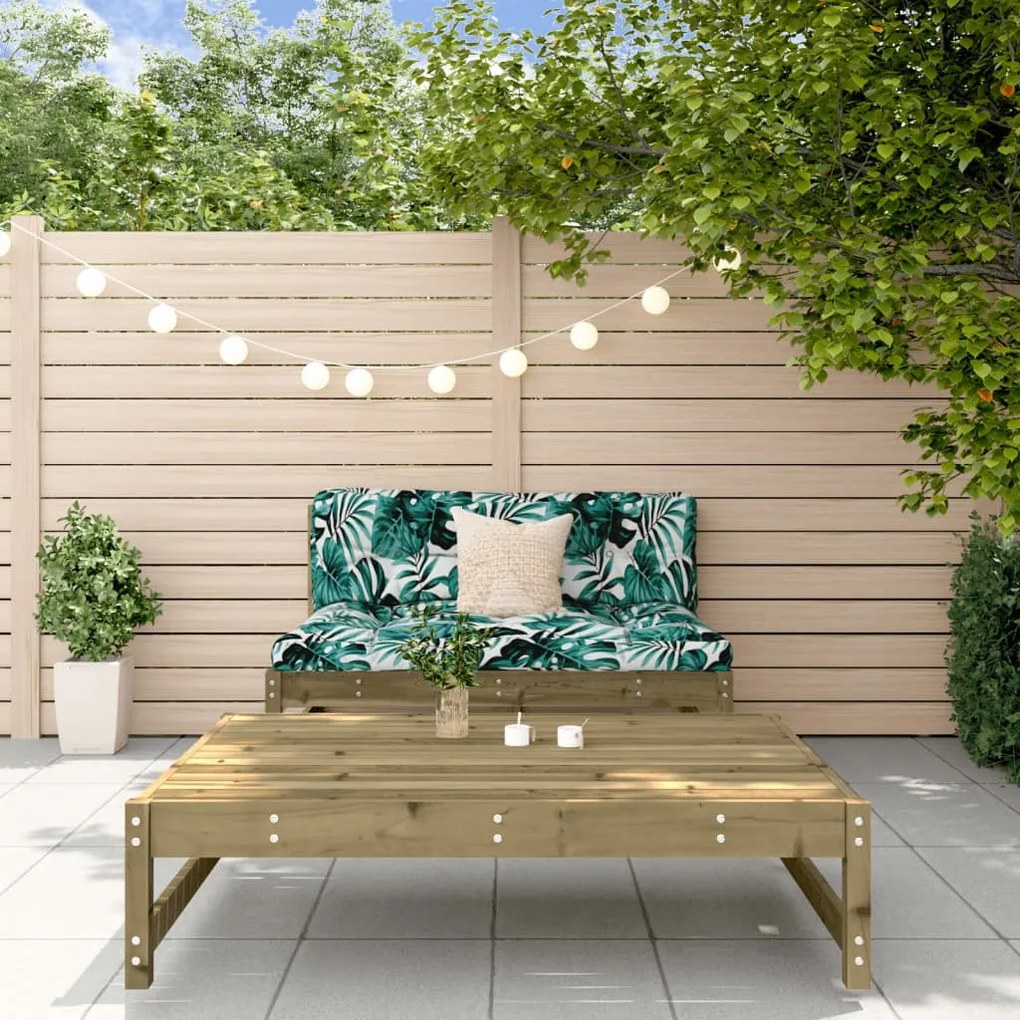 vidaXL 2 pcs conjunto lounge de jardim madeira de pinho impregnada