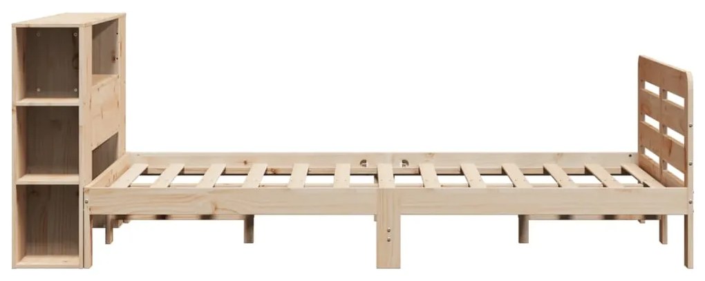 Cama sem colchão 140x190 cm madeira de pinho maciça