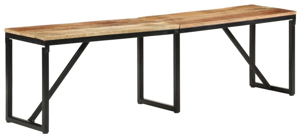 Banco 160x35x46 cm madeira de mangueira maciça