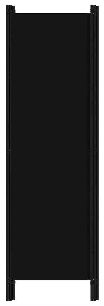 Divisória de quarto com 3 painéis 150x180 cm preto