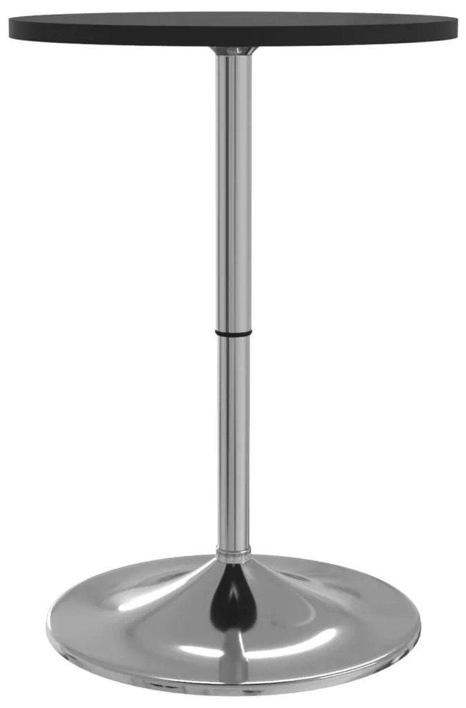 Mesa de bar 50x50x90 cm derivados de madeira/aço cromado preto