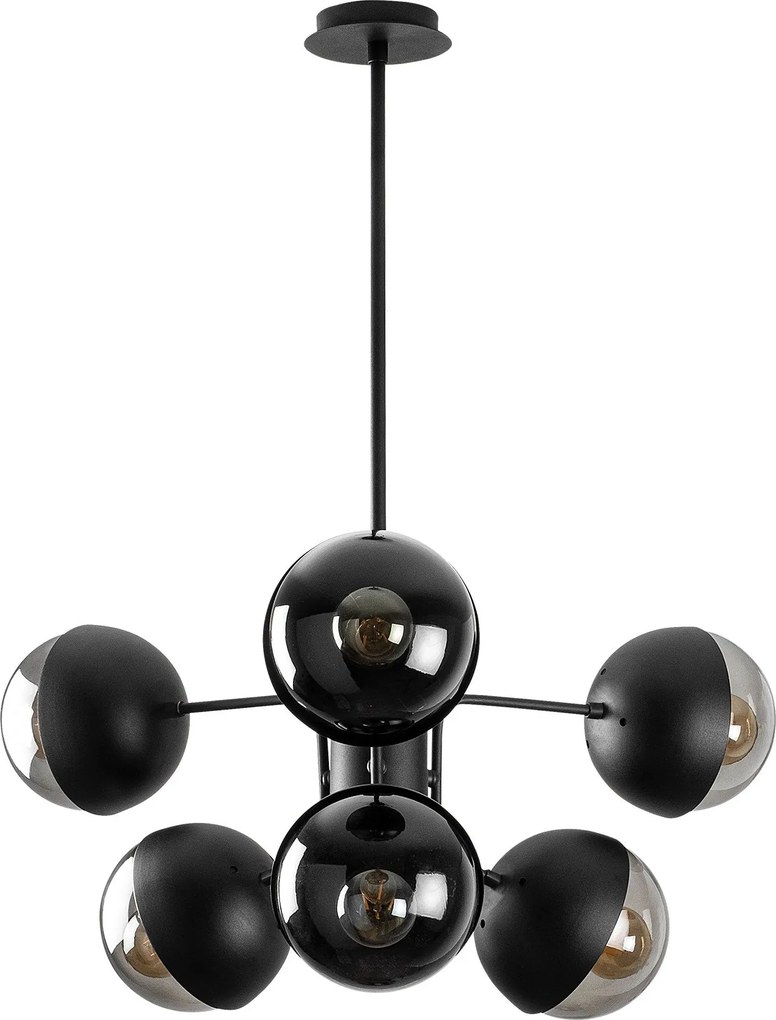 Chandelier Karsor – Preto – 64 x 64 cm
