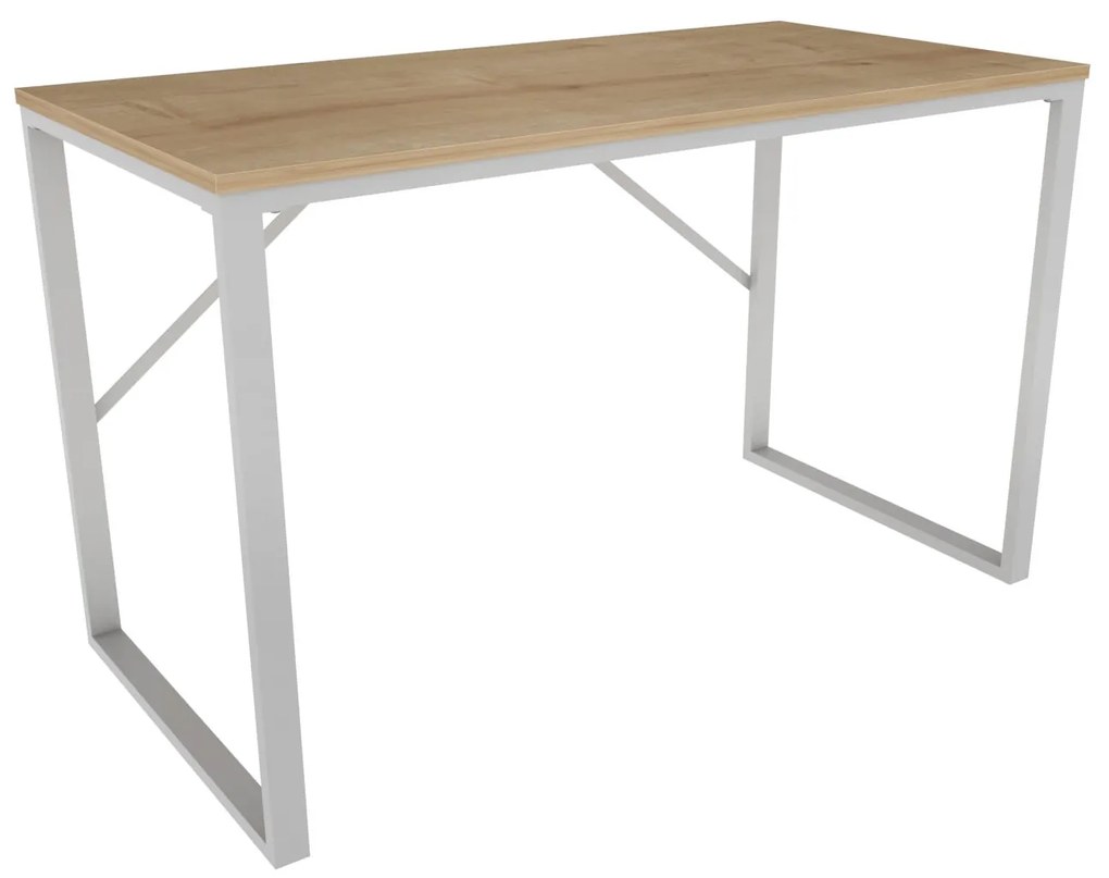 Secretária Layton – Branco Carvalho – 120x60x74 cm