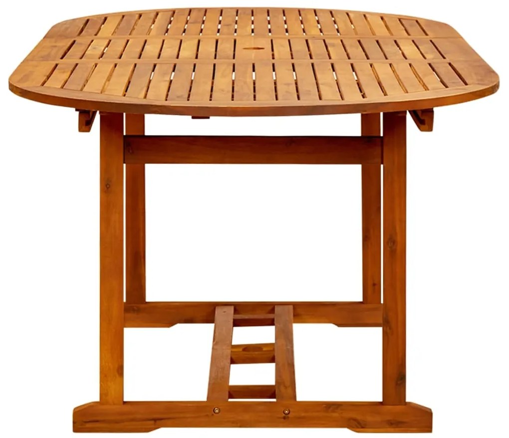 7 pcs conjunto de jantar para jardim vime PE bege