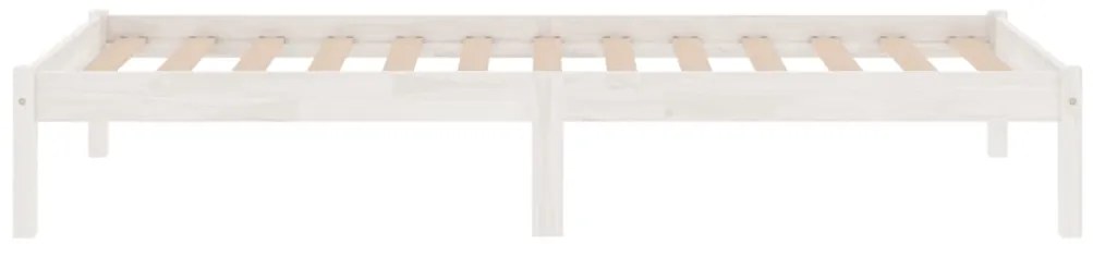 Estrutura cama pequena solteiro 75x190 cm madeira maciça branco