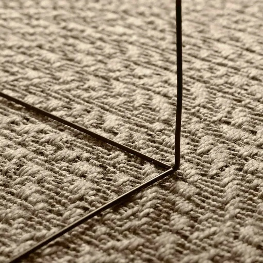 Tapete ZIZUR bege 120x170 cm aspeto de juta interior e exterior