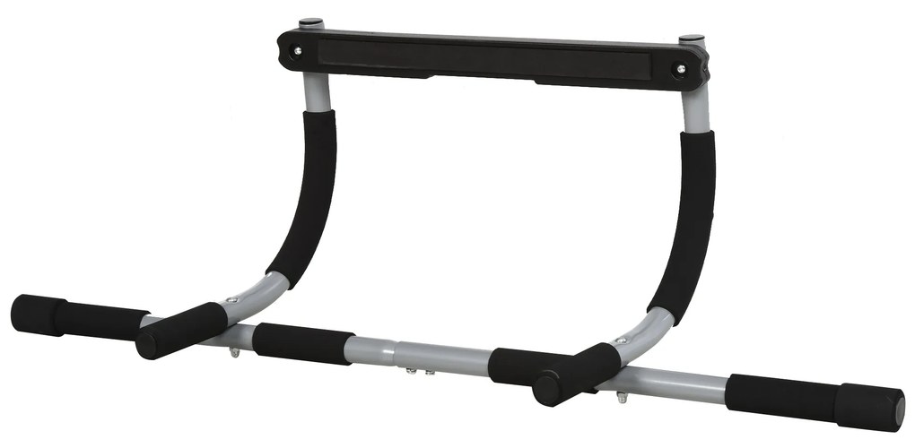 Barra de Elevação para Porta Barra de Pull Up para Exercícios de Treino em Casa Carga Máxima 110 kg 92x40x17 cm Preto