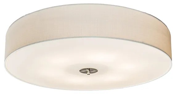 Candeeiro de teto rústico branco 70 cm - Drum Jute Country / Rústico,Moderno