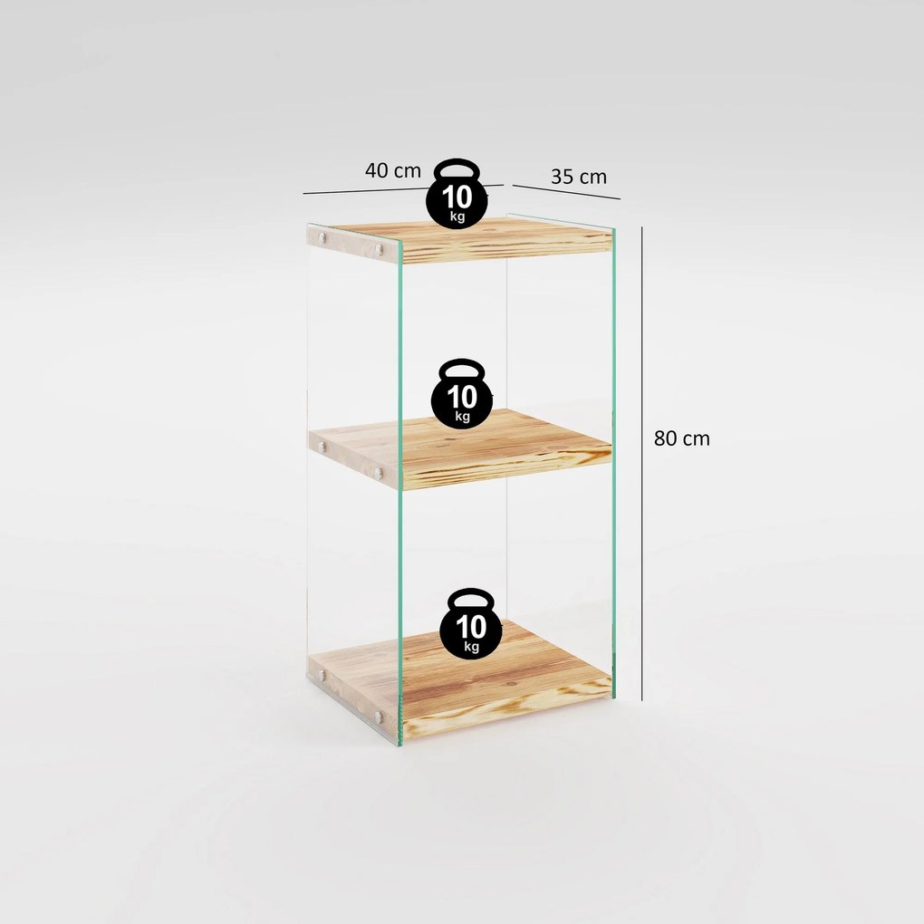 Estante Niagara – Carvalho – 40 cm x 80 cm x 35 cm