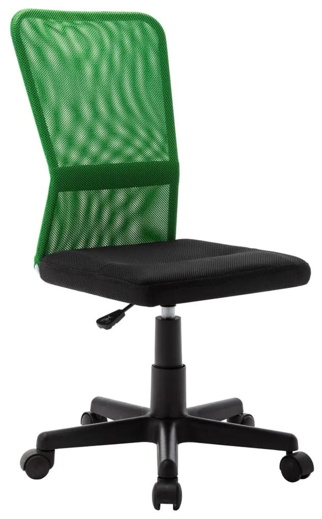 Cadeira de escritório 44x52x100cm tecido de malha preto e verde
