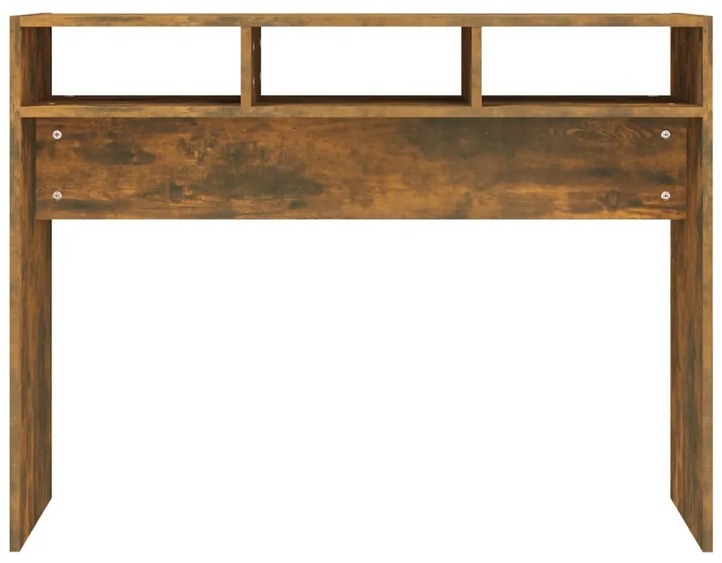 Mesa consola 105x30x80 cm derivados de madeira carvalho fumado