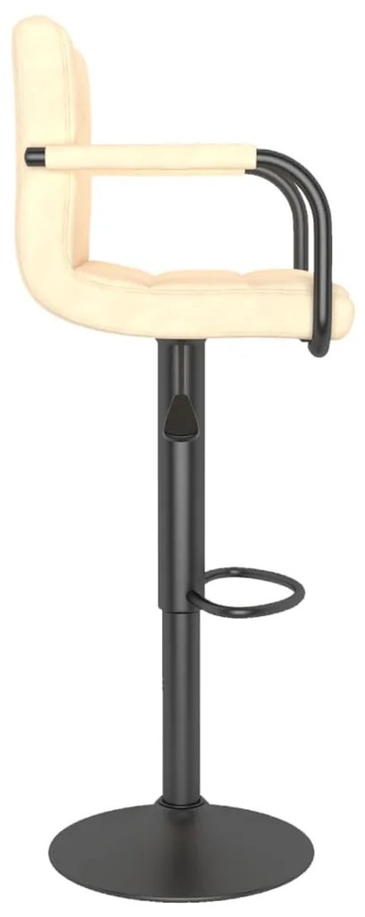 Bancos de bar 2 pcs veludo creme