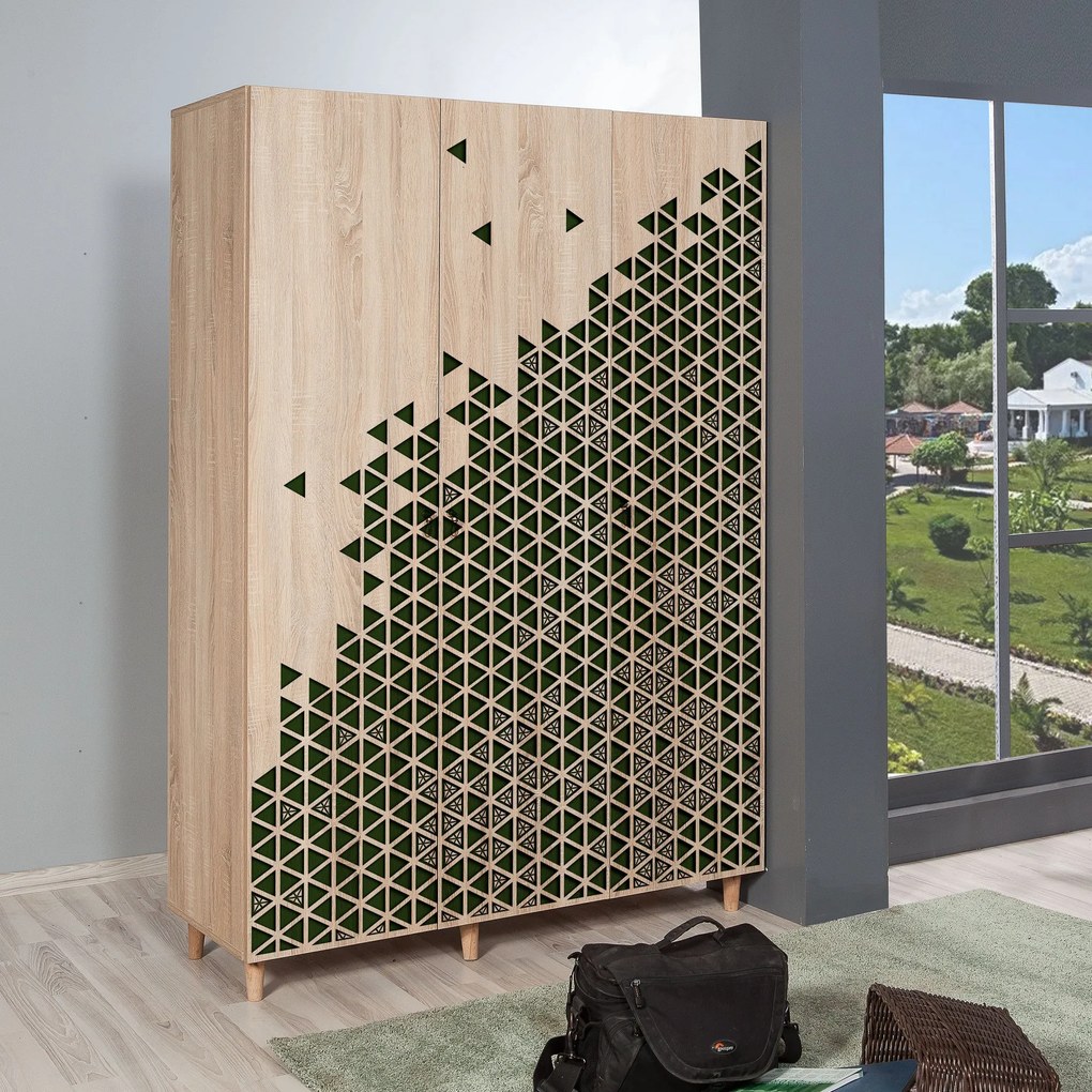 Roupeiro Mode – Carvalho Sonoma – 135x192x52 cm