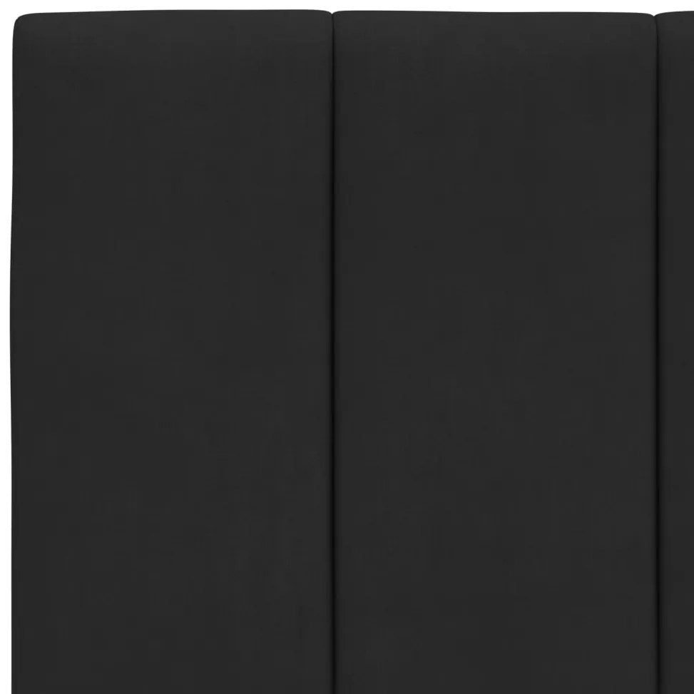 Estrutura de cama sem colchão 100x200 cm veludo preto