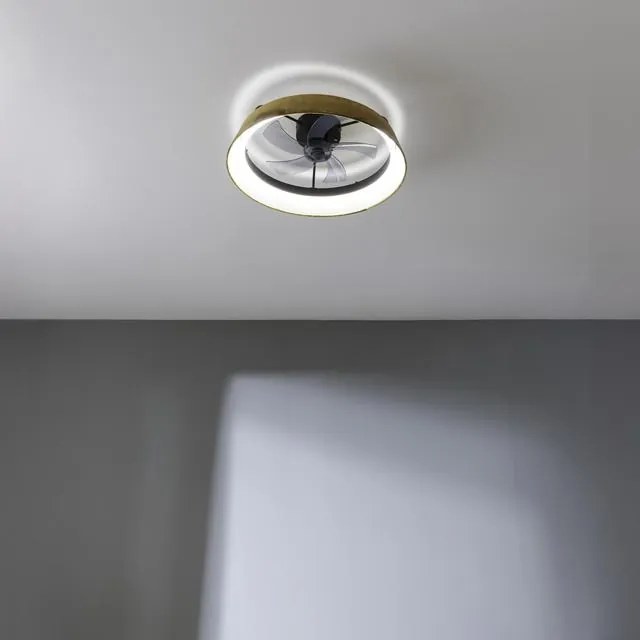 Ventoinha de teto EnergySilence LampAero 600 Green Design de design com motor DC, com potência de 20 W