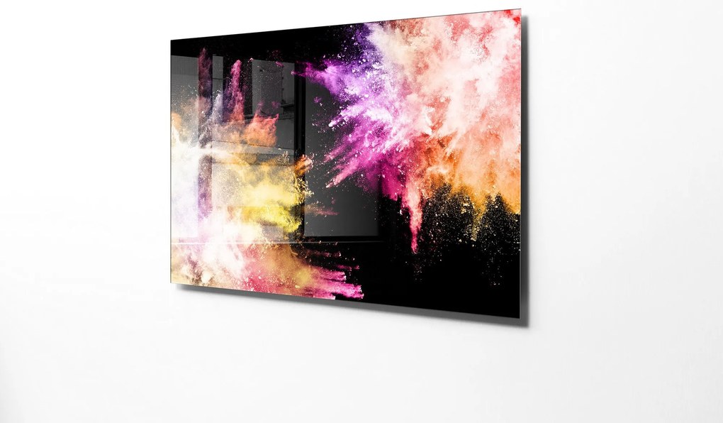 Pintura Decorativa em Vidro Temperado UV-005 – Multicolor – 70 x 100 c