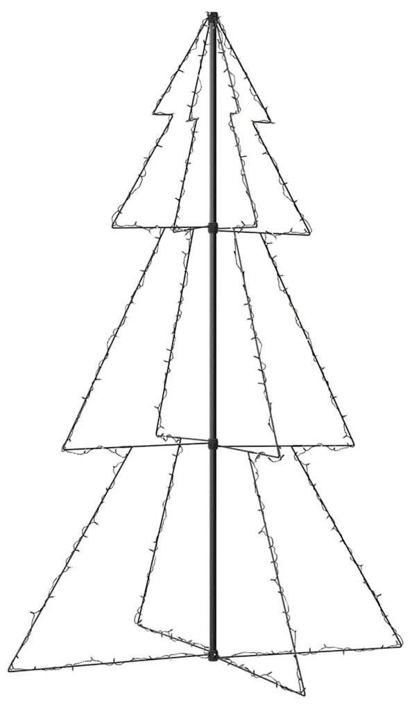 Árvore de Natal em cone 240 LEDs 118x180 cm interior e exterior