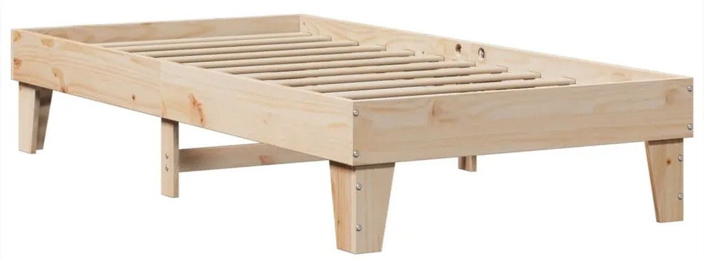 Cama sem colchão 90x190 cm madeira de pinho maciça